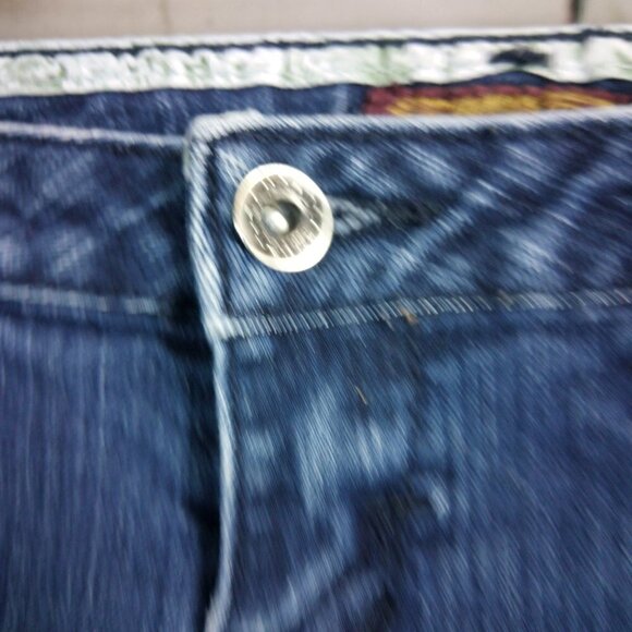 Zana Di Distressed Destroyed Skinny Blue Jeans - Picture 7 of 8